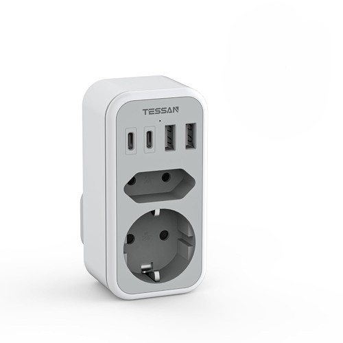 Tessan reiseadapter england - tessan,