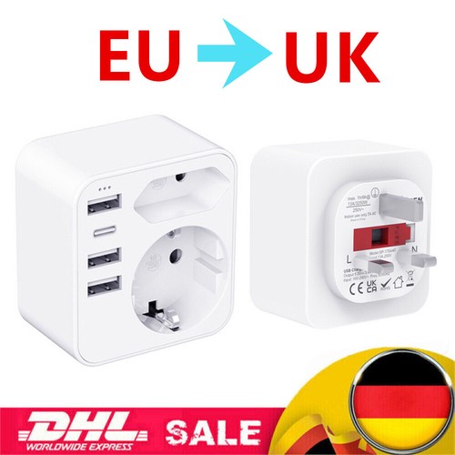 Reiseadapter auf gb - de,