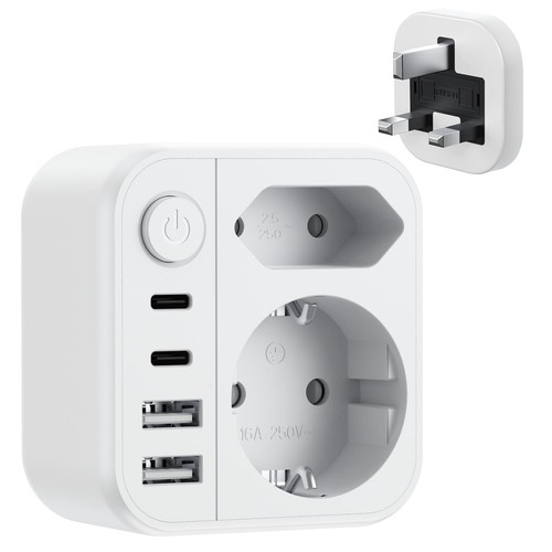 Reiseadapter typ 7 in 1 - in,