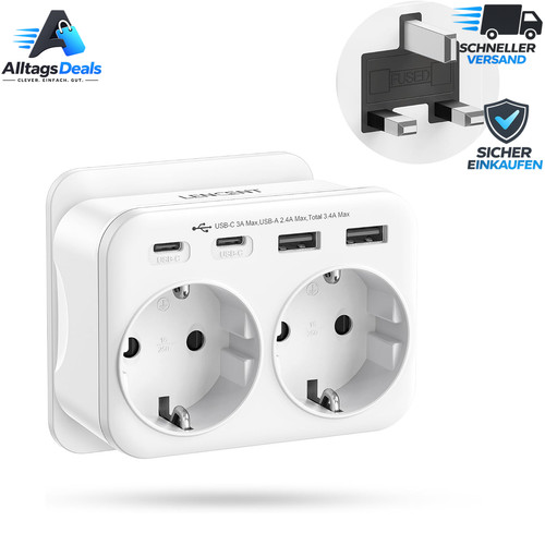 Reiseadapter typ england - reiseadapter,