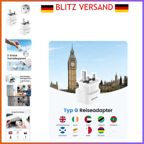 Reiseadapter typ stück uk - typ, 2