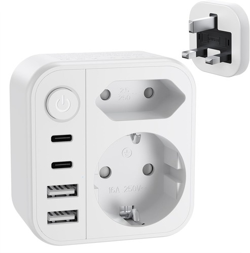 Reiseadapter mit schalter - mit,