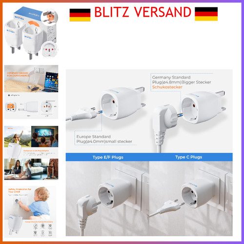 Adapter stück steckdose - uk,